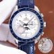 Copy Omega Speedmaster Moonphase Watches Blue Dial Blue Leather Strap (4)_th.jpg